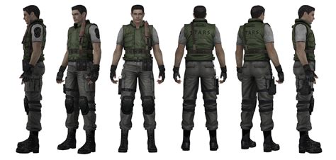 Chris Redfield Stars1998 Hd Remaster By Efrajoey1 On Deviantart