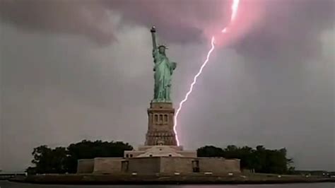 Lady Liberty Stands Tall Amid Lightning Strike In Ny Harbor Fox News