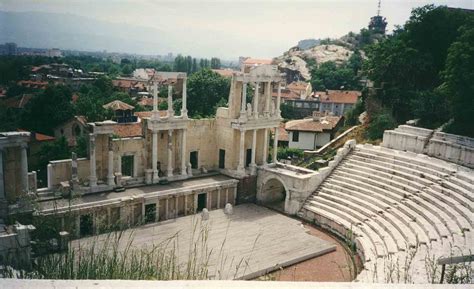 Dezember 1955 mitglied der vereinten nationen, seit 29. Das Amphitheater in Plovdiv (Bulgarien, Bulgaria ...