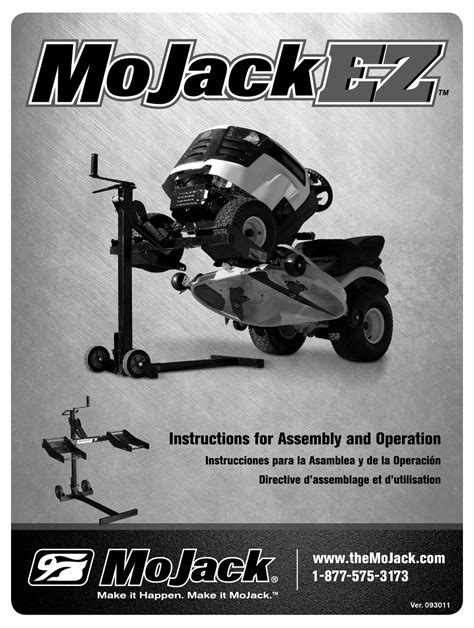 Mojack Ez Instructions For Assembly And Operation Manual Pdf Download