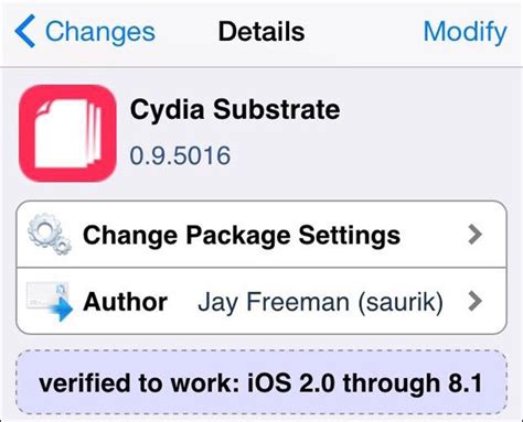 Saurik Updates Cydia Substrate To Version 095016 Redmond Pie