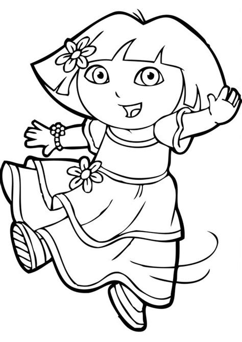 Together with boot, dora travels and adventures across the forest, across the ocean, helping the. 25 Wonderful Dora The Explorer Coloring Pages