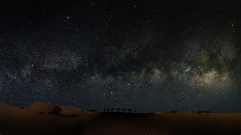 Sahara Desert In Scenery Night Wallpaper Hd Nature 4k