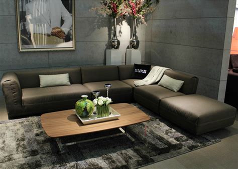 Spacious Lounge Sofa In Charcoal Gray - Not Just Brown