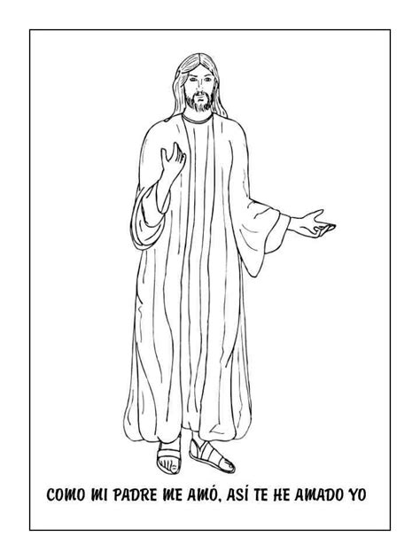 Dibujo De Jesús Para Colorear Dibujos Cristianos Para Colorear