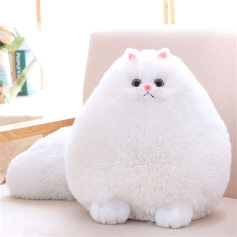White Cat Stuffed Animal Animalcvb