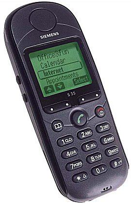 One of the last models of siemens mobile phones is the siemens sxg75. Siemens S35 - описание