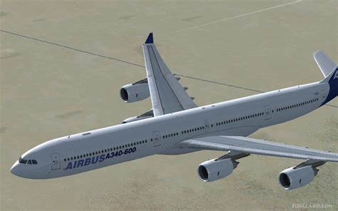 Fsx Airbus A340 600 Model With Diffuse Bump Spec And Aircraft