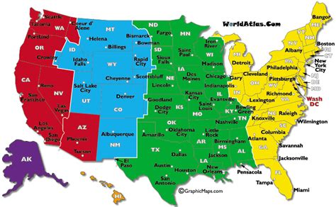 Maps Usa Map Time Zone