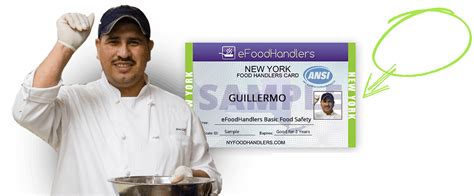 You will need to obtain a food worker card and a master business license food worker card: NEW YORK Food Handlers Card | eFoodhandlers® | $10