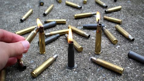 How To Repurpose Used Bullet Casings Bullet Candle Youtube