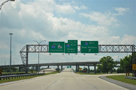 Interstate 510 Highway 47 South Aaroads Louisiana