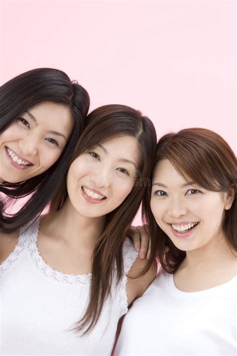 Smiling Japanese Women Stock Image Image Of Friends