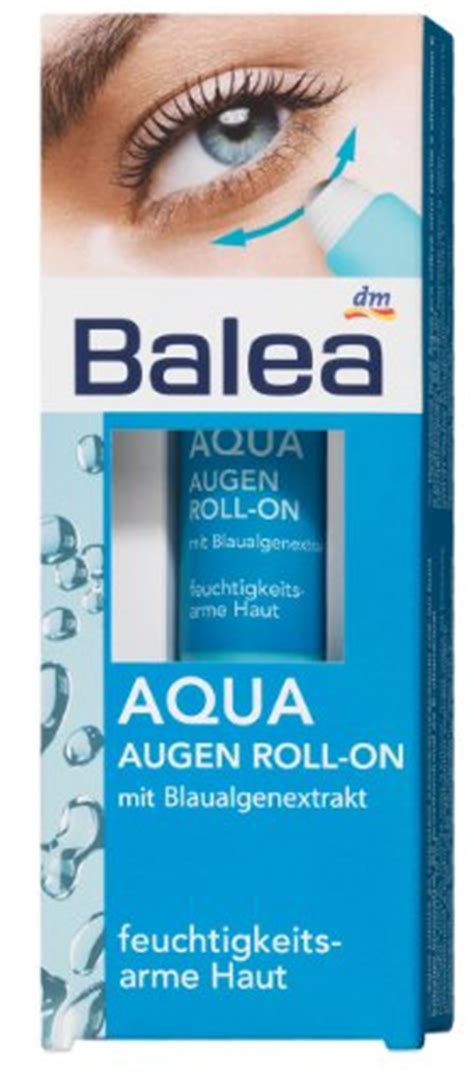 Balea Aqua Augen Roll On Für Feuchtigkeitsarme Haut 3er Pack 3 X 15 Ml Augenpflege Damen