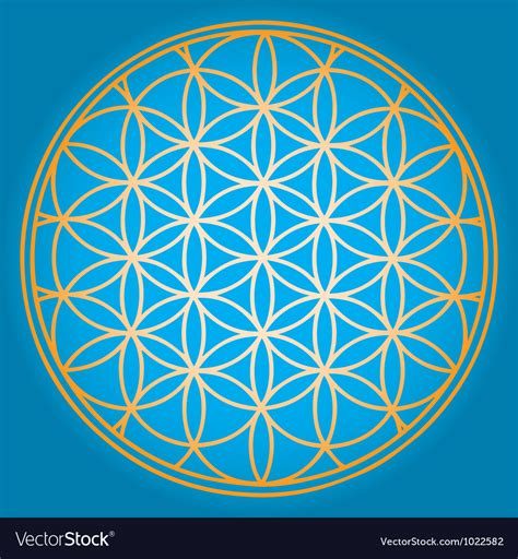Sacred Geometry Flower Of Life Royalty Free Vector Image