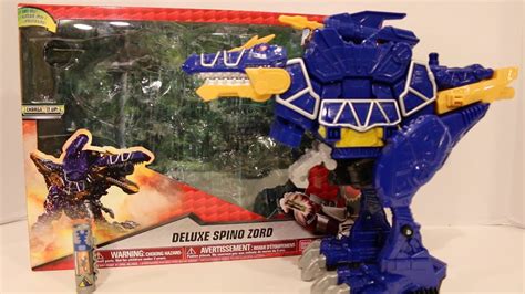 Deluxe Spino Zord Review Power Rangers Dino Super Charge Youtube