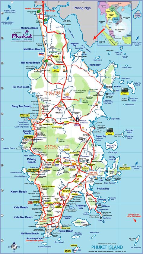 Penang Thailand Map