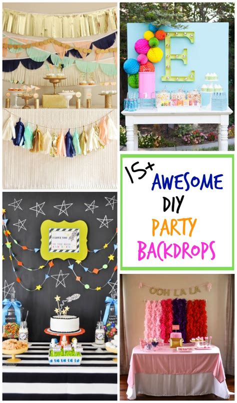 15 Awesome Diy Party Backdrops Design Dazzle