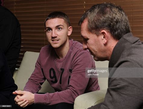 brendan rodgers manager of liverpool and son anton rodgers of oldham news photo getty images