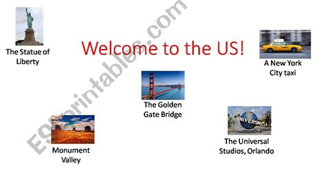 Esl English Powerpoints The United States
