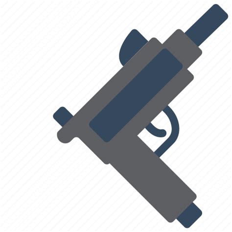 Automatic Gun Uzi Weapon Weaponary Icon Download On Iconfinder