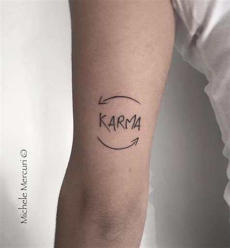 Frase Karma Por Michele Mercuri Tatuajes Elegantes Tatuajes