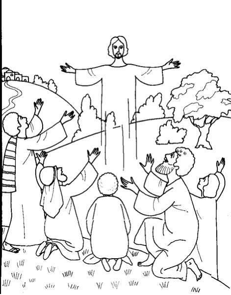 Jesus' ascension coloring page childcoloring.blogspot.ca: The Ascension of jesus