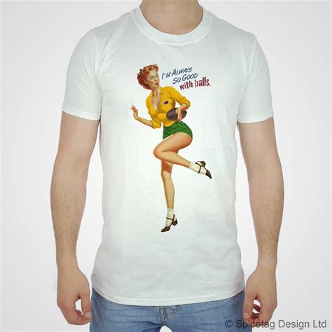 Australia T Shirt Rugby Pin Up Girl Tshirt Sexy Vintage