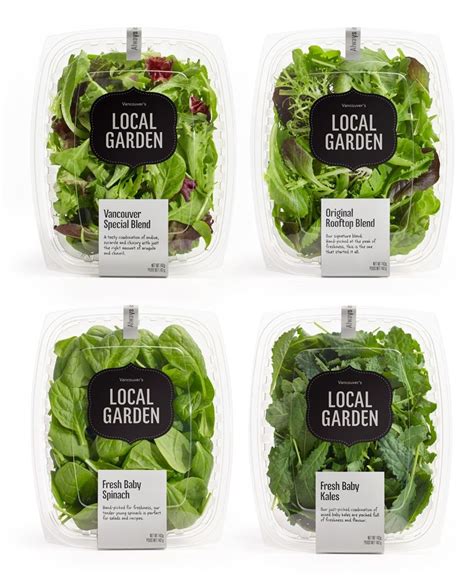 Local Garden Vegetable Packaging Food Packaging Design Salad Packaging