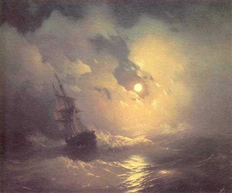 Artwork Replica Tempest On The Sea At Nidht By Ivan Aivazovsky