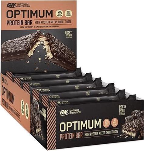 Optimum Nutrition Proteïne Repen Rocky Road 10 Eiwitrepen