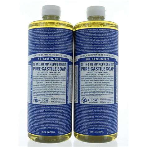 Set 2 Dr Bronners Organic Soaps Pure Castile Soap 18 In 1 Hemp