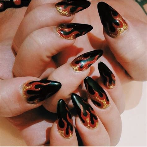 Breathtaking 35 Fire Nail Art Design Ideas You Must Try