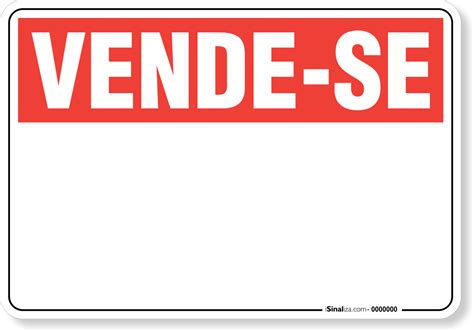 Placa De Vende-se Para Imprimir A4