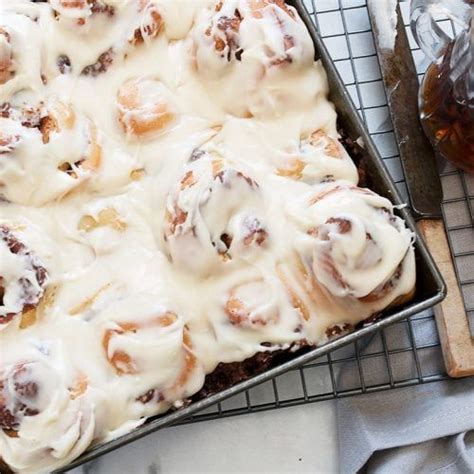 Maple Cinnamon Rolls With Maple Icing Seasons And Suppers Cinnamon