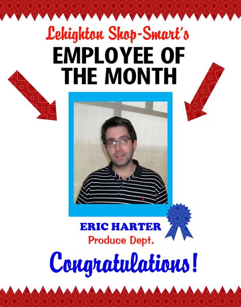 Create A Poster About Employee Of The Month Staff Recognition Poster Ideas Employee