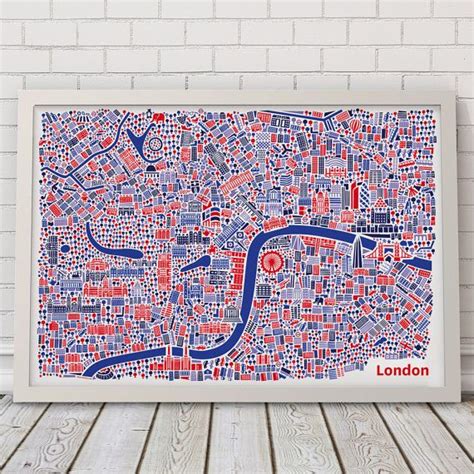 The Illustrated City Map Poster London Contains Among Other Famous