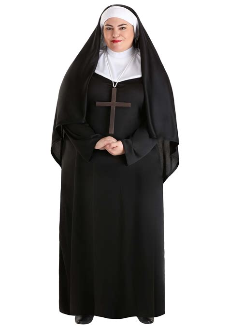 Plus Size Traditional Nun Costume X X X X X X