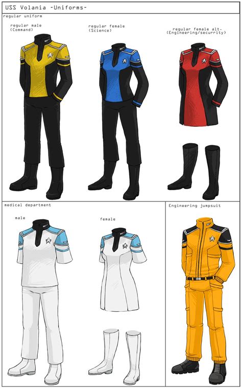 ST Uniforms Concept By Merokosart Deviantart Space Uniform Sci Fi