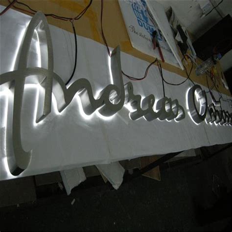 Factory Outlet Outdoor Stainless Steel Sign Custom Backlit Metal Logo