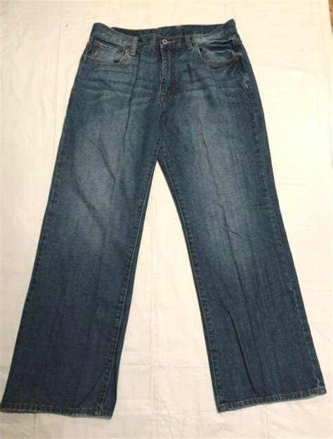 Lucky Brand 32x28 Short Inseam By Gene Montesano Mens Straight Legs