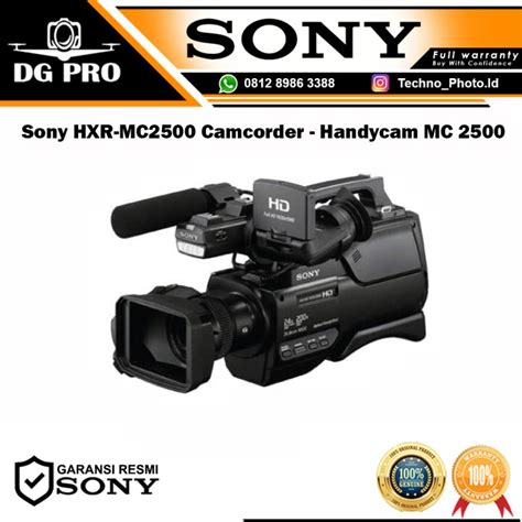 jual sony hxr mc2500 camcorder handycam mc 2500 resmi sony indonesia jakarta pusat dg pro