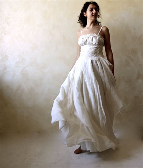 Bohemian Wedding Dress Bridal Gown Fairy Wedding Gown By Loretree