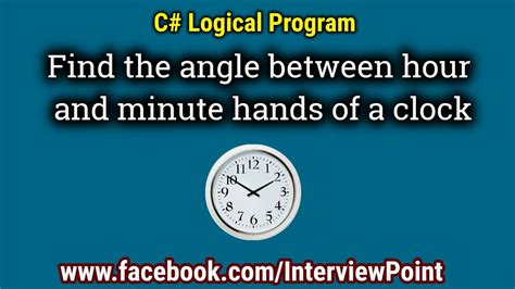 Find The Angle Between Hour And Minute Hands Of A Clock In C