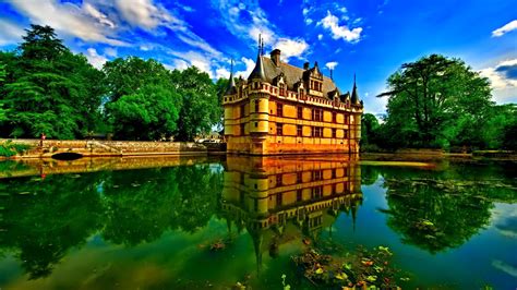 Wallpaper Trees Leaves Architecture Lake Water Nature
