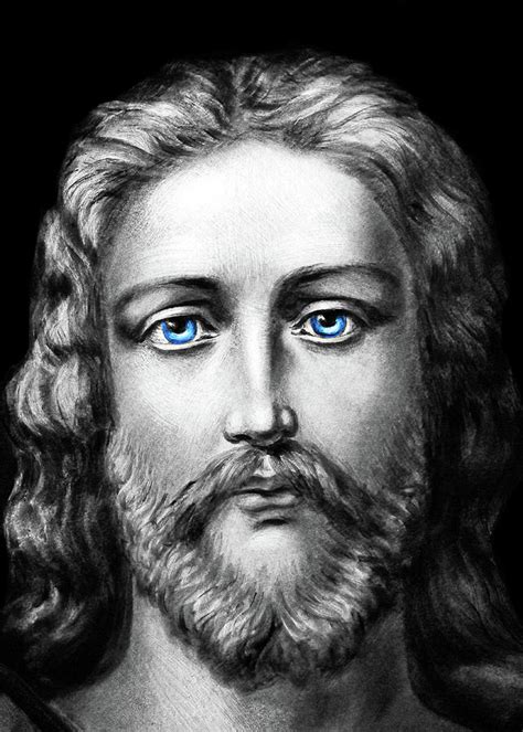 Jesus Blue Eyes Photograph By Munir Alawi Pixels