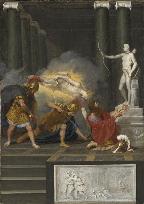 Achilles Wounded In The Heel Painting By Bertholet Flemalle
