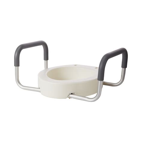 Drive Premium Riser Seat Premium With Removable Arms Elongated Toilet