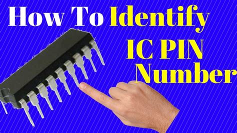 How To Identify Ic Pin Number Youtube