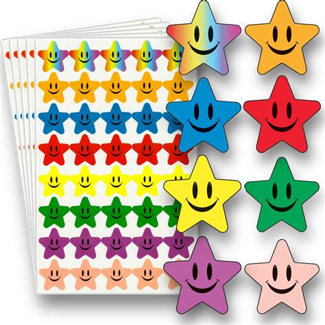Buy Innoveem Star Stickers For Reward Chart 200 Colourful Reward Star